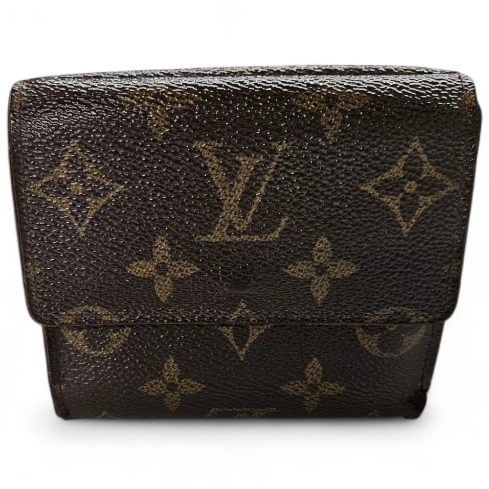 Louis Vuitton Vintage Elise Double Snap Wallet in Monogram Canvas From 1997